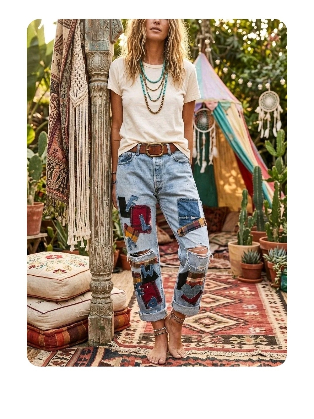 CUSTUM WERE ALL FLAWED VINTAGE LEVIS M/L